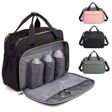 LEQUEEN Mommy Tote Bag Maternity Diaper Large Capacity Crossbody Bag Women Stroller Bag Organizer Baby Care Travel Handbag_voghion.com
