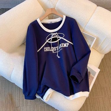 Women's Clothing Large Size Two Piece Autumn And Winter Sweatshirts_voghion.com