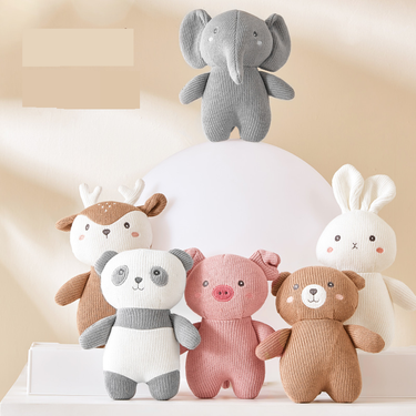 Stuffed Animals New Cotton Wool Knitted Doll Baby Soothing Sleeping Doll Baby Children Can Chew Plush Toy_voghion.com