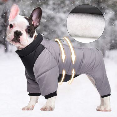 Cross-border new dog four-legged clothes warm winter dog clothes windproof dog clothes pet cotton-padded clothes wholesale_voghion.com