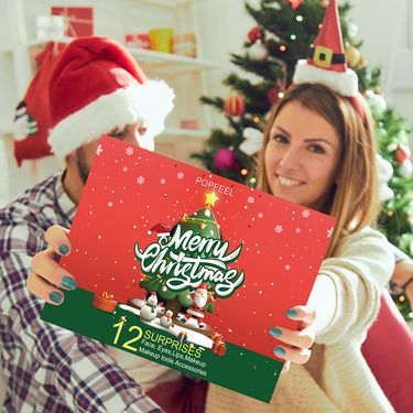 Sets POPFEEL Gift Box 12 Piece Cosmetics Christmas Set Makeup Palette_voghion.com
