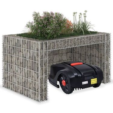 Lawn Mower Garage With Raised Bed 43.3'x31.5'x23.6' Steel Wire_voghion.com