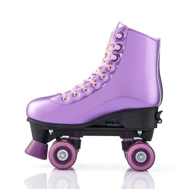 Neue modische, bequeme zweireihigen Rädern für Herren und Damen, verstellbare mit vier Rädern, farbige Rollschuhe_voghion.com