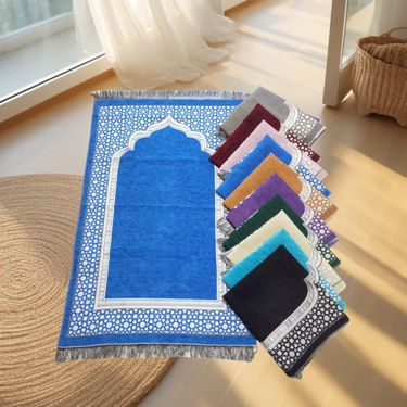 Home Furniture Muslim Portable Prayer Rug Rosary Gift Tube Set Gift Travel Mechanism Blanket_voghion.com
