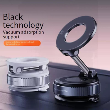 360° Rotating Car Phone Mount With Strong Vacuum Suction Cup, Universal Magnetic Phone Holder, Stable Hands-Free Navigation For Driving_voghion.com