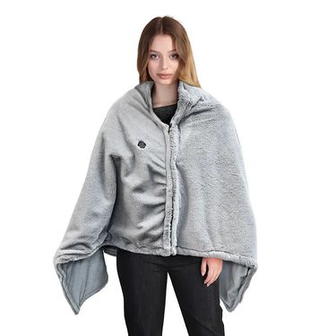 New Electric Heated Ultra Comfortable Rabbit Fur Smart Heating Blanket Lunch Break Body Warming Shawl_voghion.com
