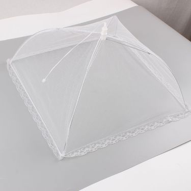 Direct Purchase Mesh Lace Edge New Style Food Flyproof Simple Meal Cover_voghion.com