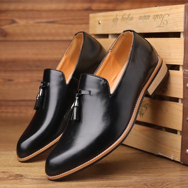 Men's Casual Plus Size Ankle Sole, Fashionable Loafers, Hairdressers, One Foot Trendy Shoes, Shoes_voghion.com