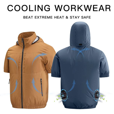 Men's Summer Fan Cooling Vest - Built-in Fan Air-Conditioned Clothing, Camouflage Workwear For Construction, Fishing Vest_voghion.com