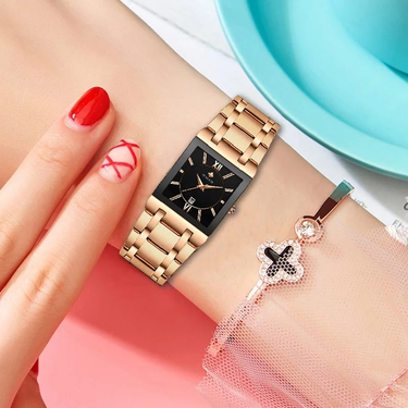 Mujer Top Brand Luxury Ladies Watch Fashion Square Rose Gold Wristwatches Women Dress Sports Clock Gift Montre Femme_voghion.com