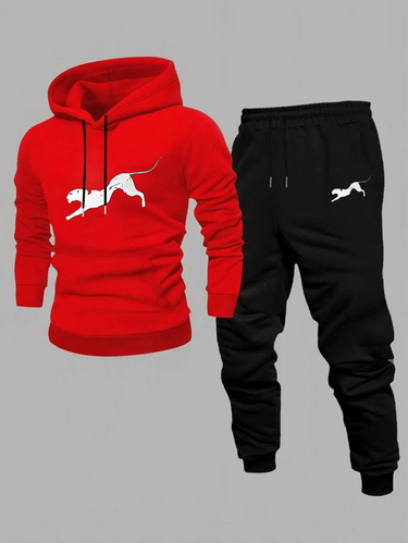 New Spring And Autumn Casual Men's Hoodie Set, Popular European And American Casual Trendy Men's Hoodie Set_voghion.com