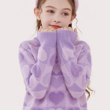 Girls' Fashion Knit Sweater Fashion Long Sleeve Round Neck Soft Polyester Top For Spring Autumn Winter_voghion.com