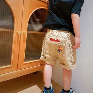 Cargo 2025 Summer New Baby Boy Pocket Embroidered Five-Point Shorts Boys Versatile Children's Pants_voghion.com