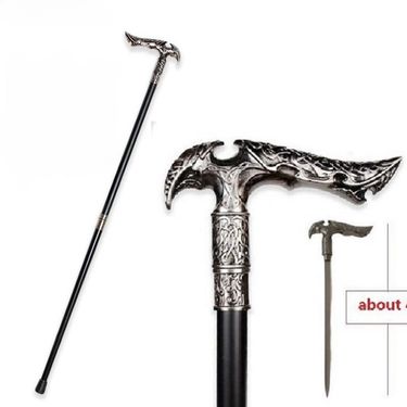 Luxury Walking Stick Cane For Man Fashion Elegant Hand Cane Vintage Canes Walking Stick With 33CM Sword_voghion.com