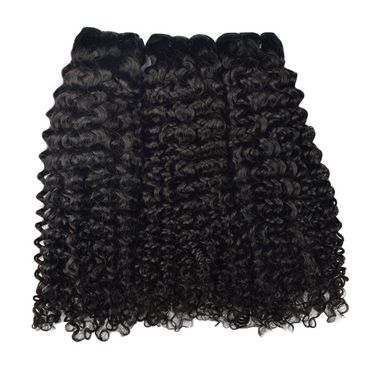 real hair wigs female hair weft Jerry Curly Bundles Human Hair wig_voghion.com