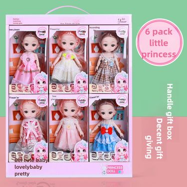 Childlike Barb Doll Gift Box Set 17cm Doll Girl Simulation Princess Children's Toy Gift Gift_voghion.com