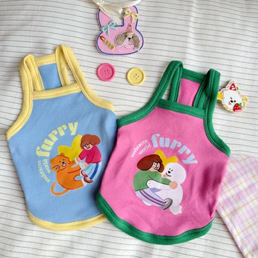 New Cat And Dog Clothes Thin Spring Summer Breathable Fashion Cute Vest Strap_voghion.com