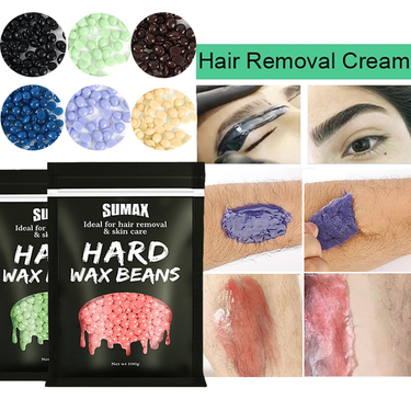 Men Women Hair Removal Wax Painless Quick Hair Removal Hot Film Hard Wax Pellet Facial Body Bikini Legs_voghion.com