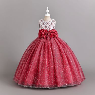 Kids Clothing spot girls princess dress performance costume dress medium and large children's skirt children's catwalk tutu skirt_viptrois.com