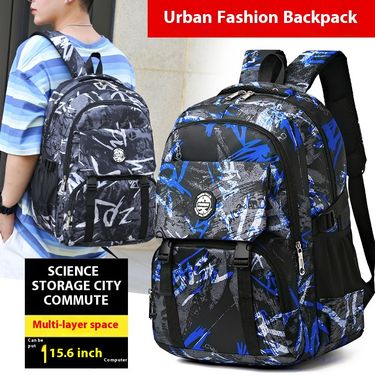 Backpack Trendy Junior And Senior High School Student Backpack Fashion Camouflage Travel Large Capacity Computer Backpack_voghion.com