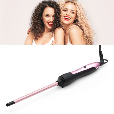 Small 9mm wool tube electric curling rod ceramic glaze miniature curler with dual voltage adjustable temperature_voghion.com