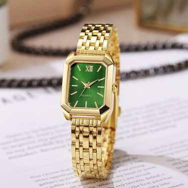 New Steel Band Women's Watch Female Student Fashion Simple Square Quartz Wristwatch_voghion.com