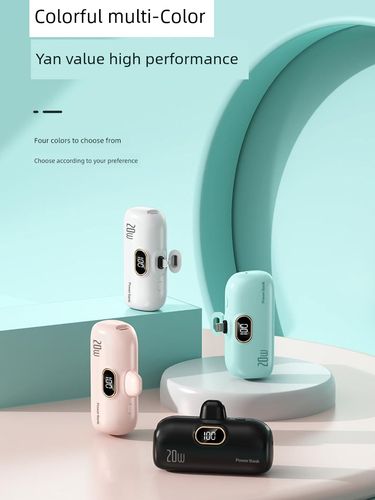 Movable Power Bank With Cable Portable Pocket Capsules_voghion.com