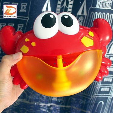 Crab Children Frog Music Bathroom Baby Bubble Machine Electric Water Playing Toy_voghion.com