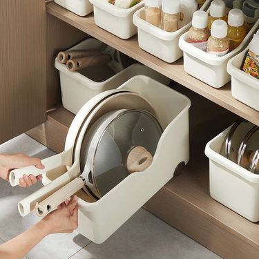 【 Hedou C 】 Kitchen Storage, Household Multifunctional Plastic Kitchen Cabinet Box, Refrigerator Miscellaneous Items_voghion.com