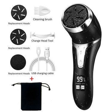 LED Display Electric Foot File Pedicure Tools Two-Speed Vacuum Pedicure Machine Dead Skin Callus Remover Portable Foot Care Tool_voghion.com