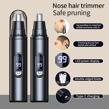 New LED digital repair device, electric men's trimmer, nose hair scraper, type-c_voghion.com