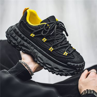 Daddy Fashion Casual Tire Men's Thick Sole Heightening Tank Durian Personality Strap Travel Sports Shoes_voghion.com