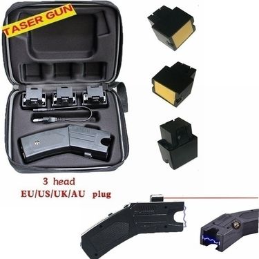 Women's Self-defense Tools Remote Electric Shock Stun Gun Super Pressure Super Bright Flashlight Multi-function Mini Rechargeable Taser Rechargeable_voghion.com