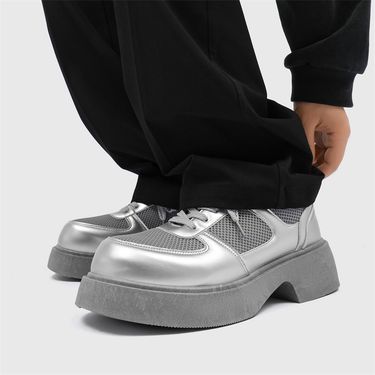 ShoeVault Leather Fashion Trend High Appearance Japanese British Style Low-top Derby Summer Versatile Casual Men's Shoes_voghion.com