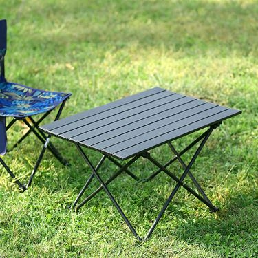 Outdoor Folding Table Egg Roll Table Camping Equipment Supplies Table And Chairs Camping Picnic Portable Table Camping Equipment Full Set_voghion.com