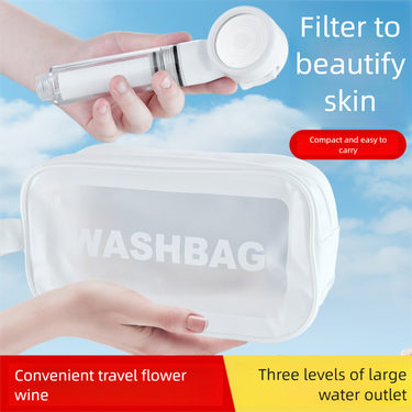 Portable Travel Shower Head, Handheld Filter Nozzle For Baby & Kids, Universal For Hotel & Home Bathroom_voghion.com