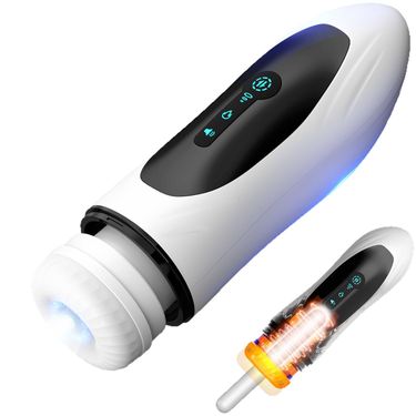 Traveler Airplane Cup Men's Fully Automatic Telescopic Suction Deep Throat Sucking Heating Exercise Masturbator Adult Sexual Products_voghion.com