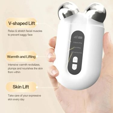 Ems Mikros trom Gesichts massage gerät Roller Facelift ing Maschine V-Face Roller Massage gerät Haut verjüngung Beauty-Gerät_voghion.com