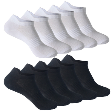 10 Pairs Of Mesh Short Thin Sports Cotton Socks, 3 Sizes Large, Medium, Small, Men's And Women's Boat Socks_voghion.com