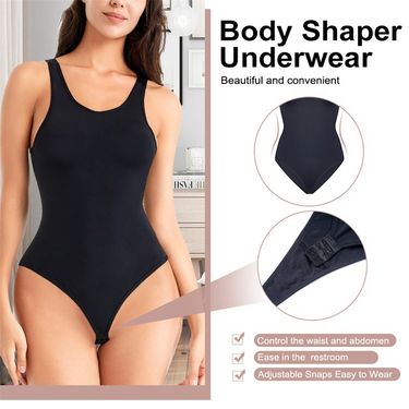 VoleFox Sexy Plus Size Corset Bodysuit Open Crotch Butt Lift Shapewear For Women Tummy Control_voghion.com