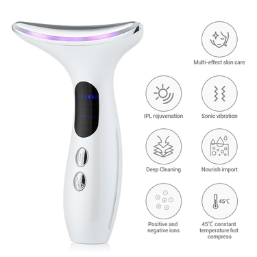 EMS Micro current Three stage Constant Temperature Neck Facial Color Light Skin Nourishing Beauty Sound Wave Vibration_voghion.com