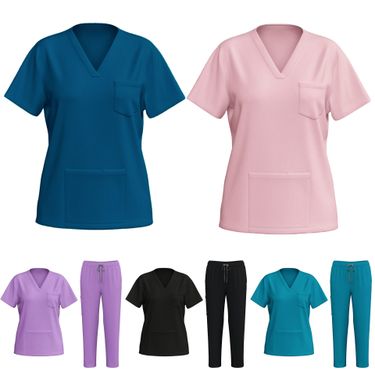 Women's Clothing Hand Washing Clothes Quick Drying Nurse Clothes Short Sleeved Hand Washing Clothes_voghion.com