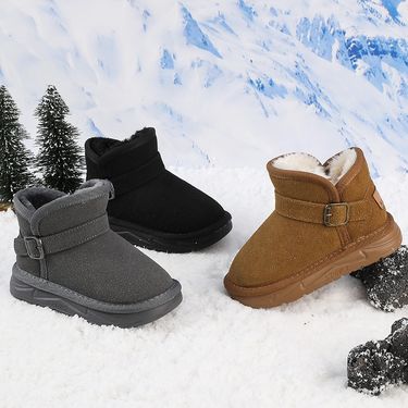 Arctic-Grade Kids' Snow Boots – Thermal Insulated Waterproof Winter Shoes With Detachable Fleece Lining (Sizes 26-37, Slip-Resistant Sole)_voghion.com