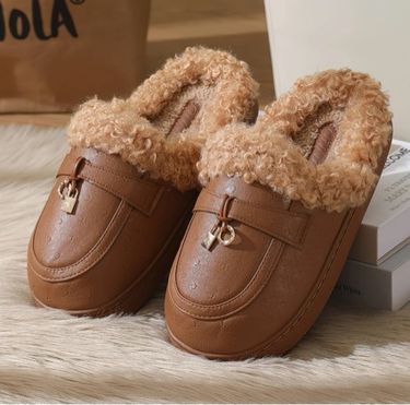 ShoeGlobe Waterproof Cotton For Women, Autumn And Winter New Fashionable Outdoor Wear, Versatile Indoor Home Thick Sole Warm_voghion.com