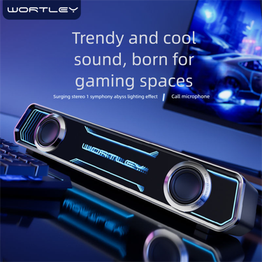 German Berlin Sound Computer Integrated Desktop Home Gaming Wired Bluetooth Speaker Laptop Universal_voghion.com