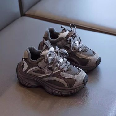 Boys Shoes Winter New Soft Sole Retro Dad Shoes Girls Running Shoes Cotton Children's Sports Shoes_voghion.com