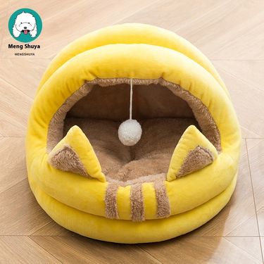 Dog A Semi Closed Pet Bed House Supplies Cat Nest Villa_voghion.com