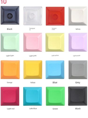 Keycaps Non-Engraved Short Ball Cap Color Nical Keyboard_voghion.com