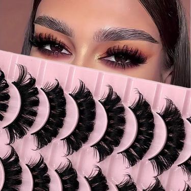 Eyelashes Set New Products Russian Curl DD Curl 10 Pairs Of False Eyelashes Dense Eyelashes_voghion.com