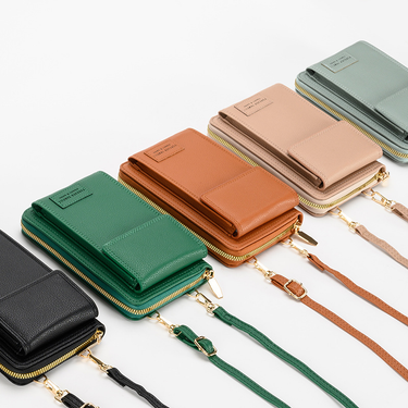 Cell Phone Bag Women's Mobile Purse Multi-functional Shoulder Bag Pu Leather Crossbody Bag Tide_voghion.com